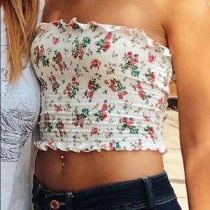 Pacsun floral tube top